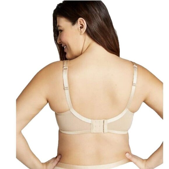 Cacique Lane Bryant Bra 38C Smooth Satin Full Coverage Cafe Mocha Nude U/W - Picture 3 of 8